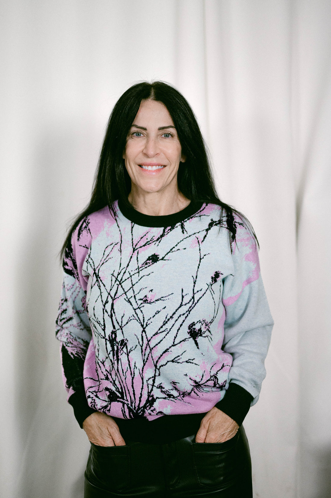 Feathers | Jacquard Knitted sweater