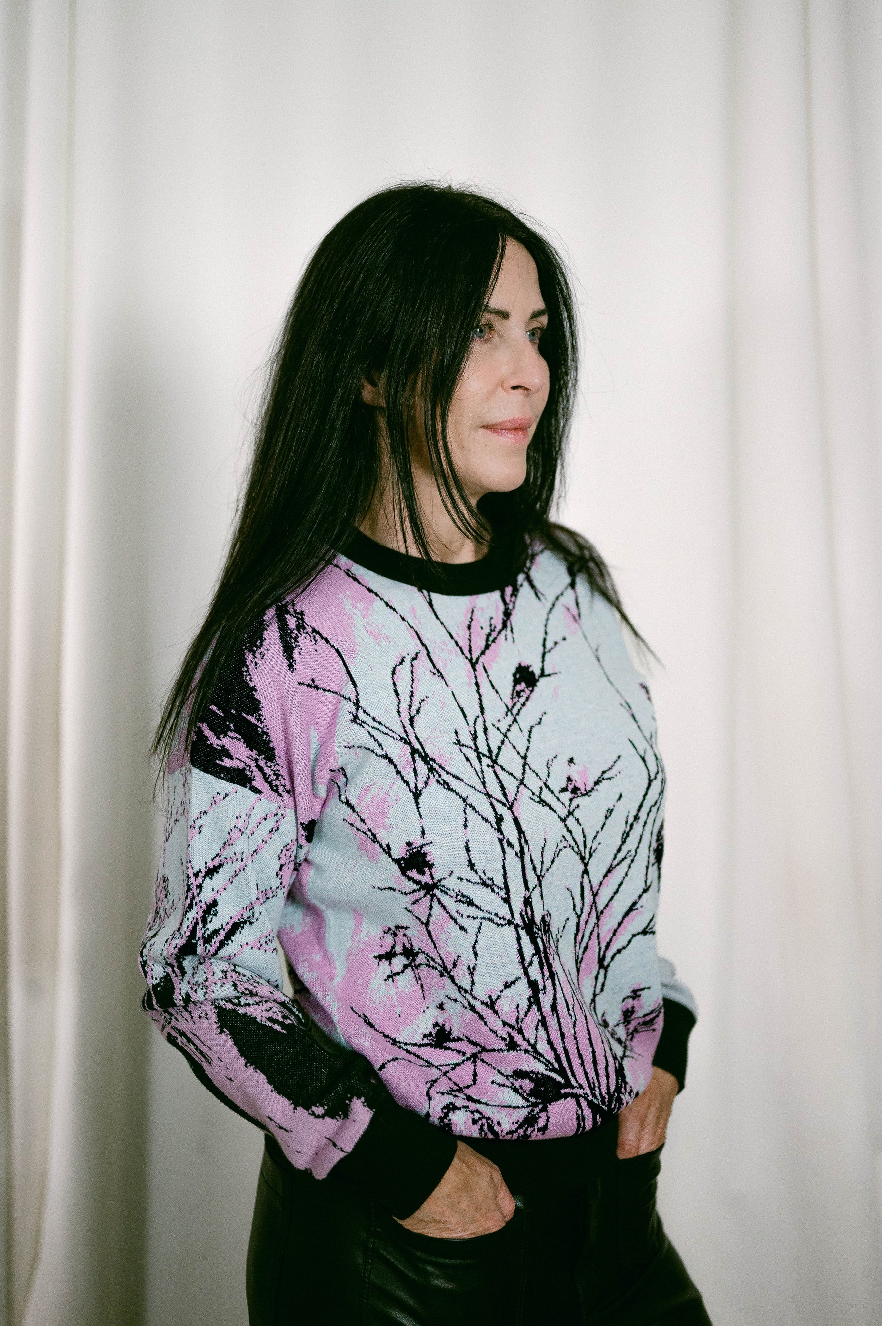 Feathers | Jacquard Knitted sweater