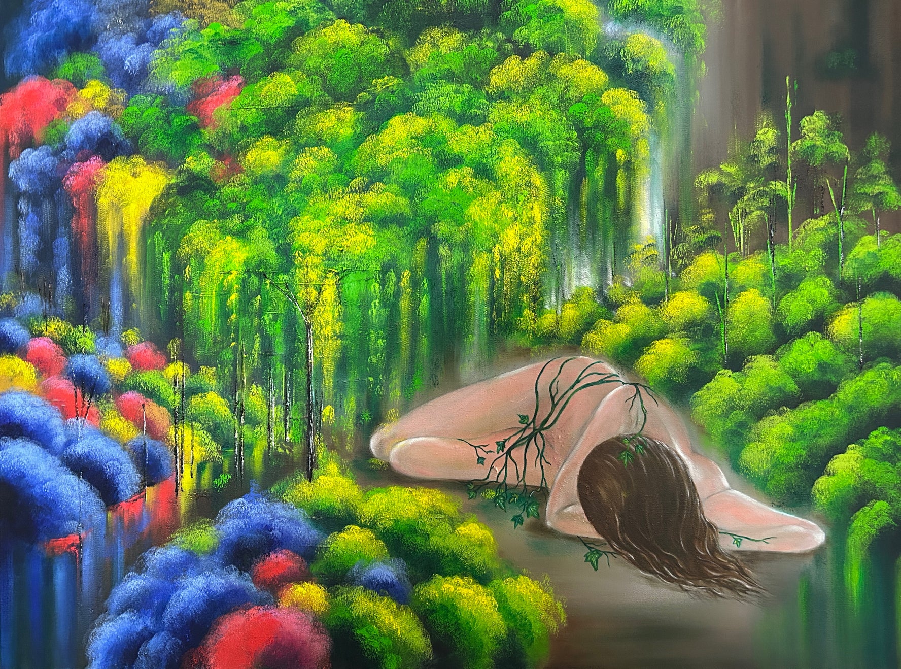 Garden of Rebus |'Awakening'| 40"x30"| Oil on Canvas