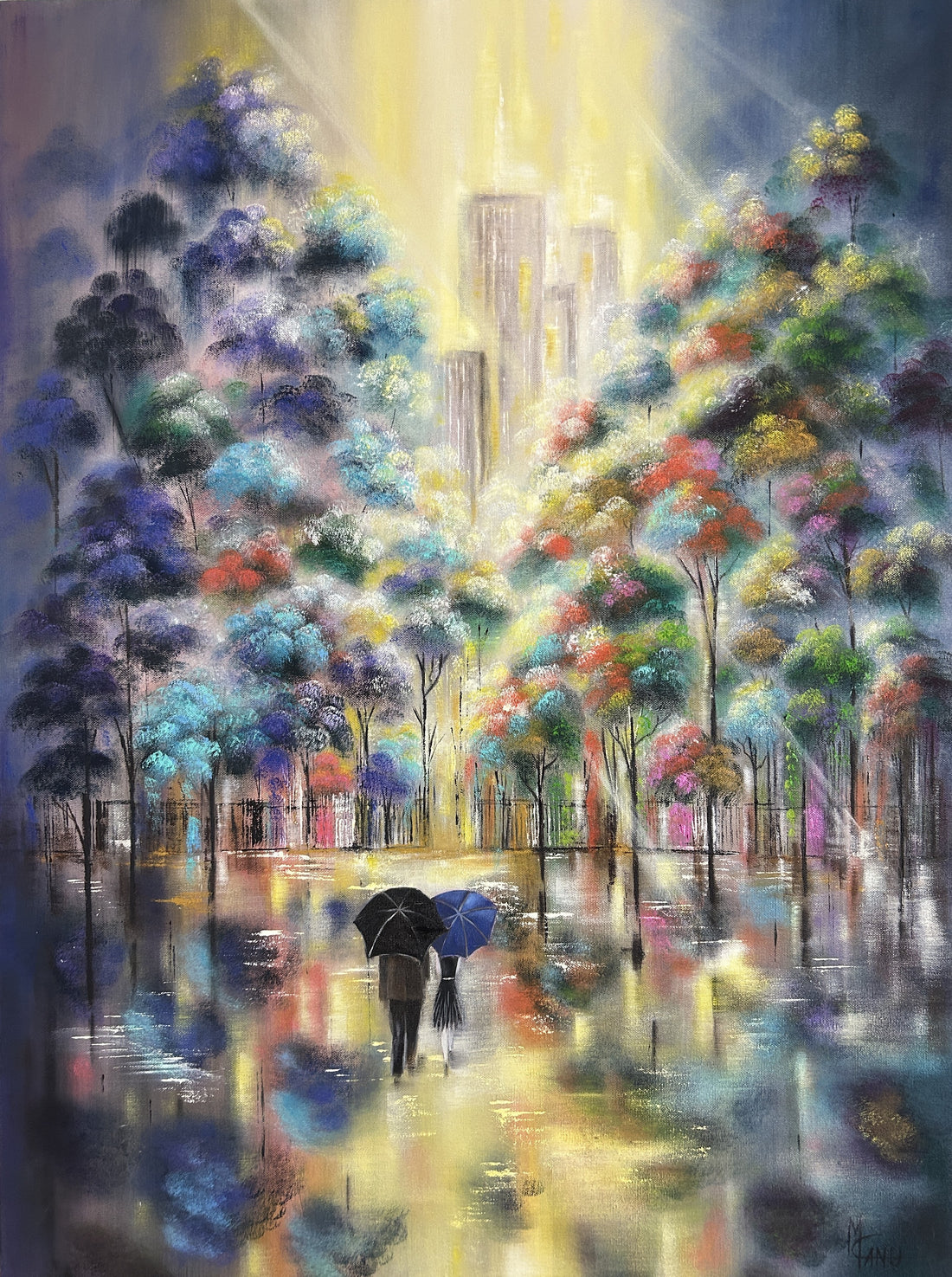 "Spark in the Park" | 30"x40" | Oil on Canvas