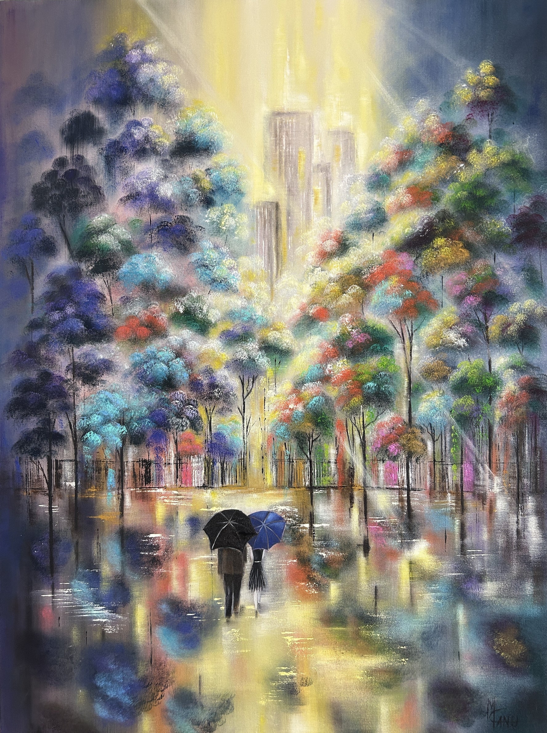 "Spark in the Park" | 30"x40" | Oil on Canvas