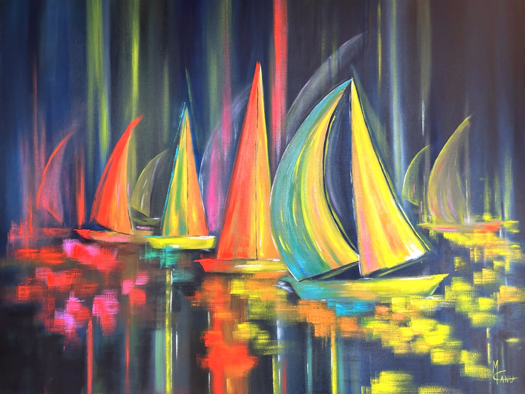 Perfect Wind | Oil on Canvas | 40"X30"