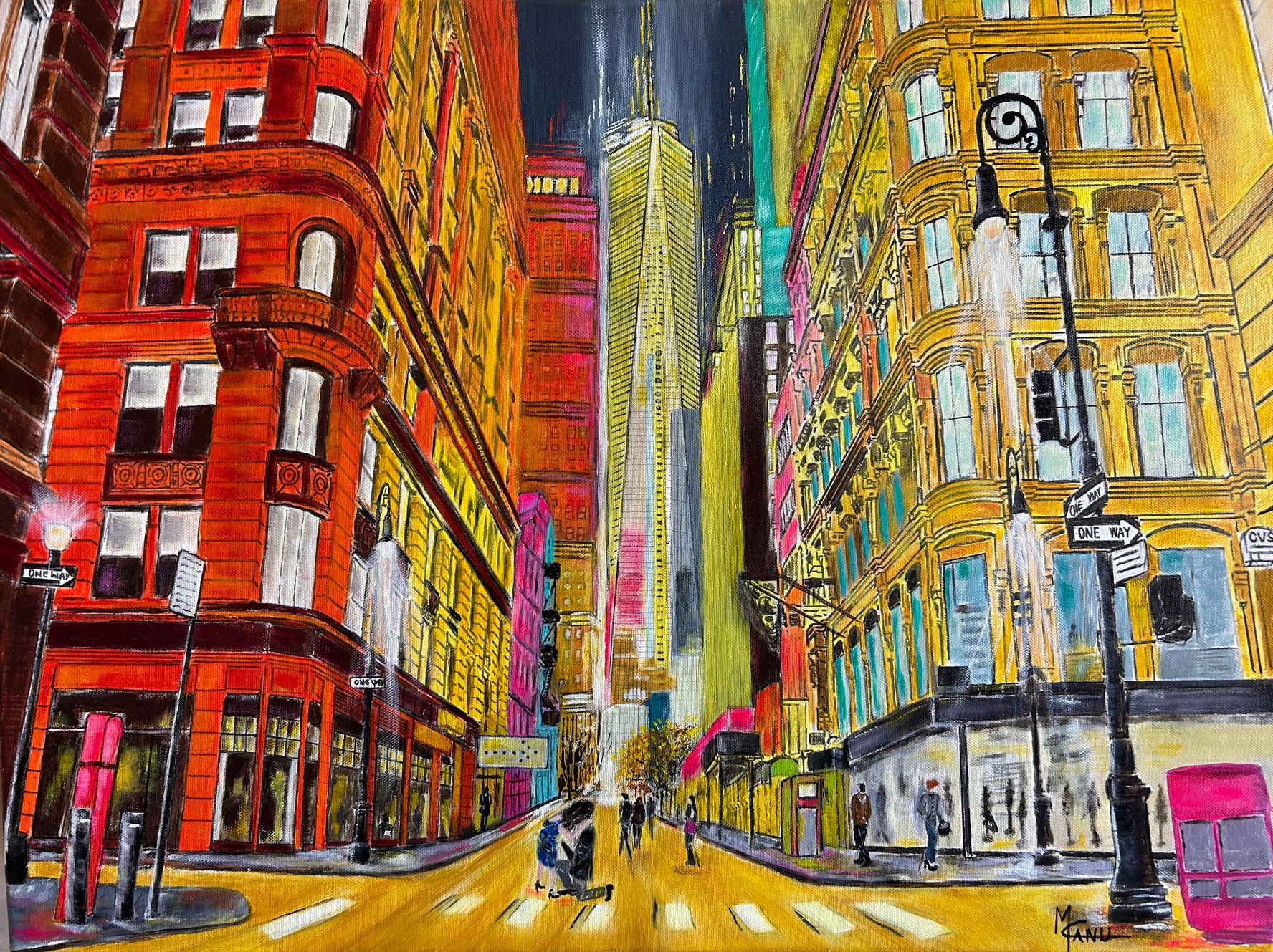 New York Romance | 24"x18" | Oil on Canvas