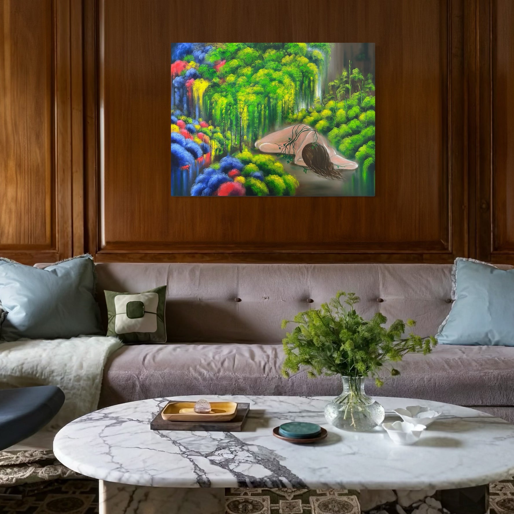 Garden of Rebus |'Awakening'| 40"x30"| Oil on Canvas