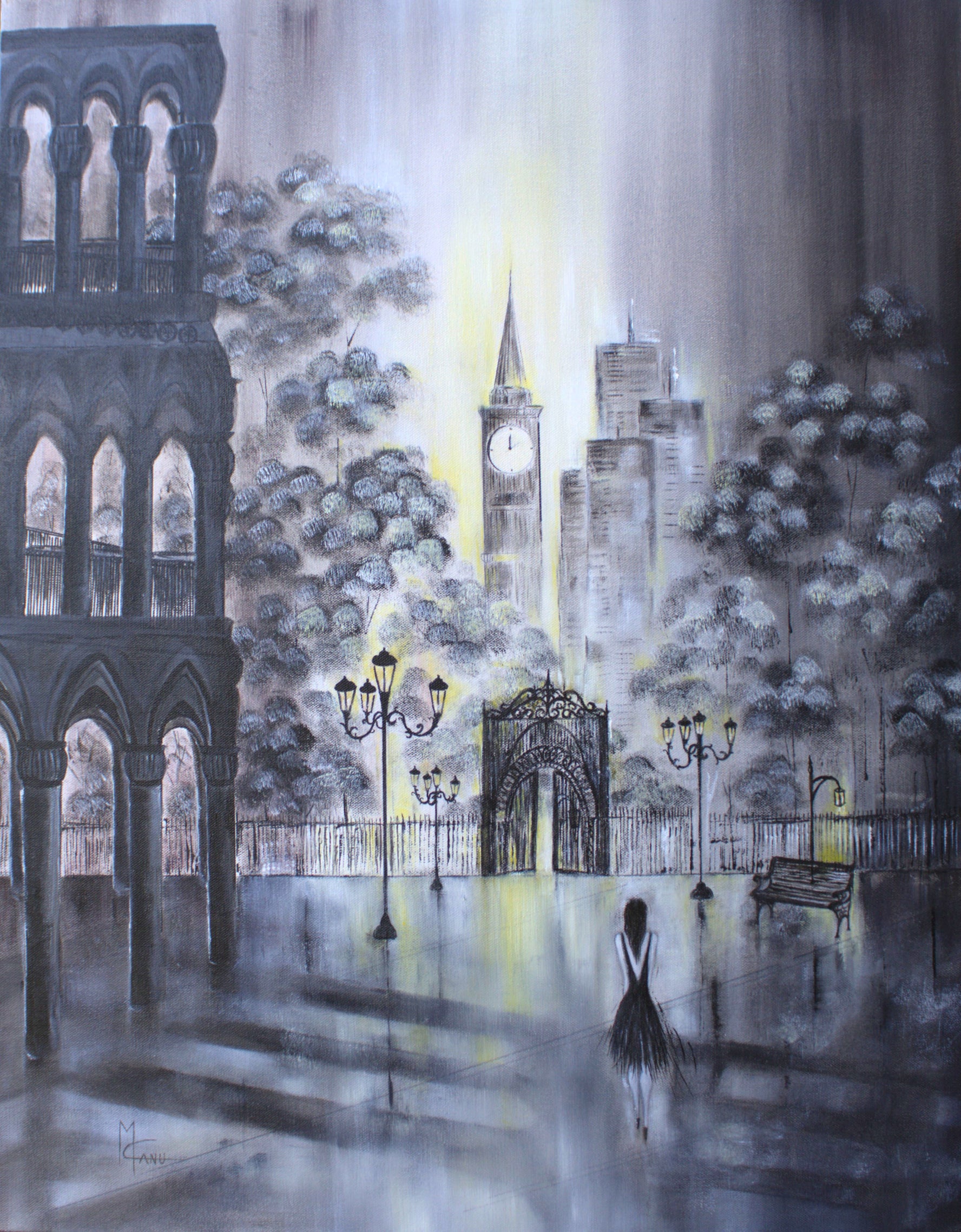 Rebus Series "Gate" | Oil on Canvas