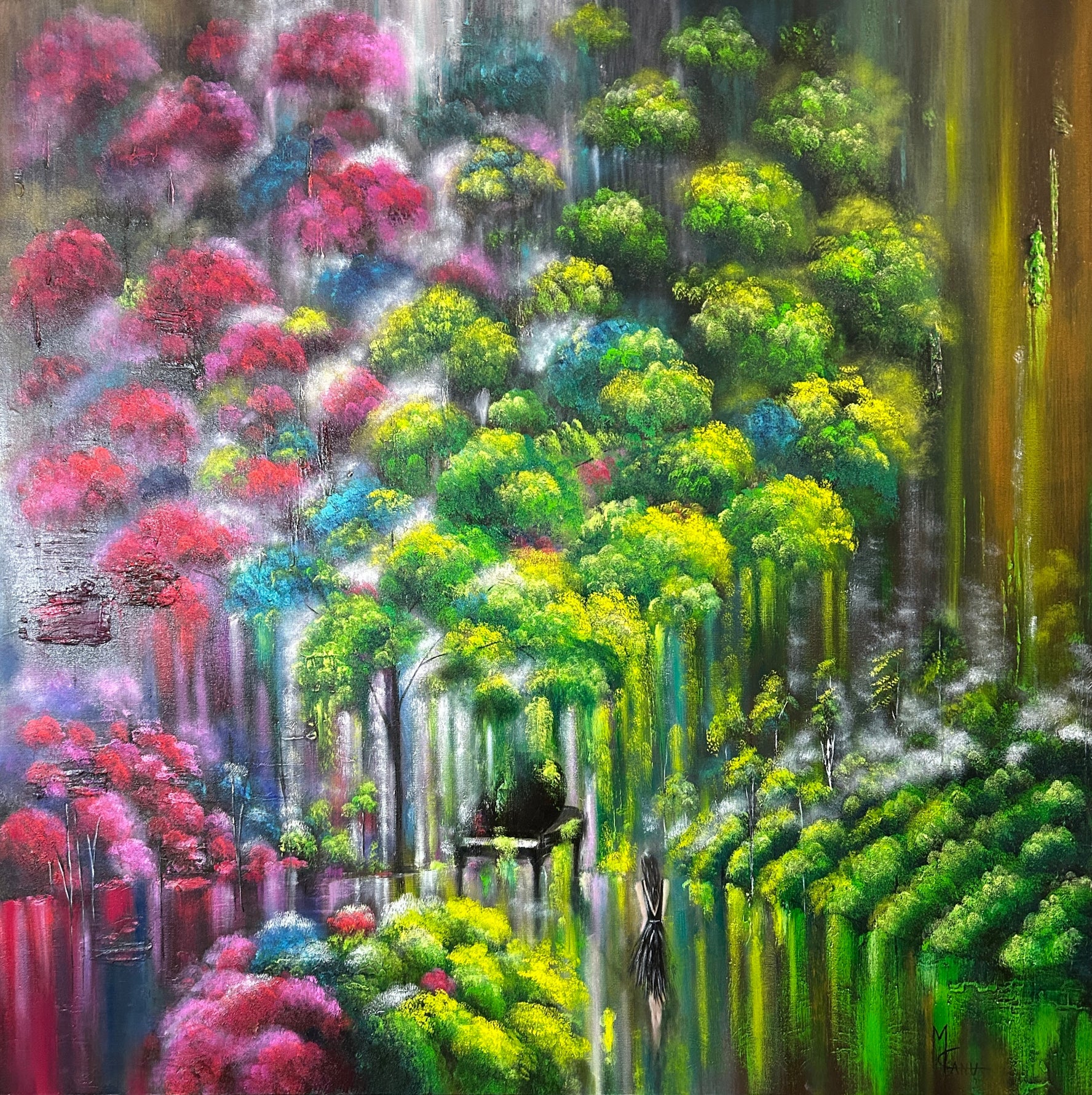 Garden of Rebus, Day 6 No. 2 | 48"x48"| Oil on Canvas