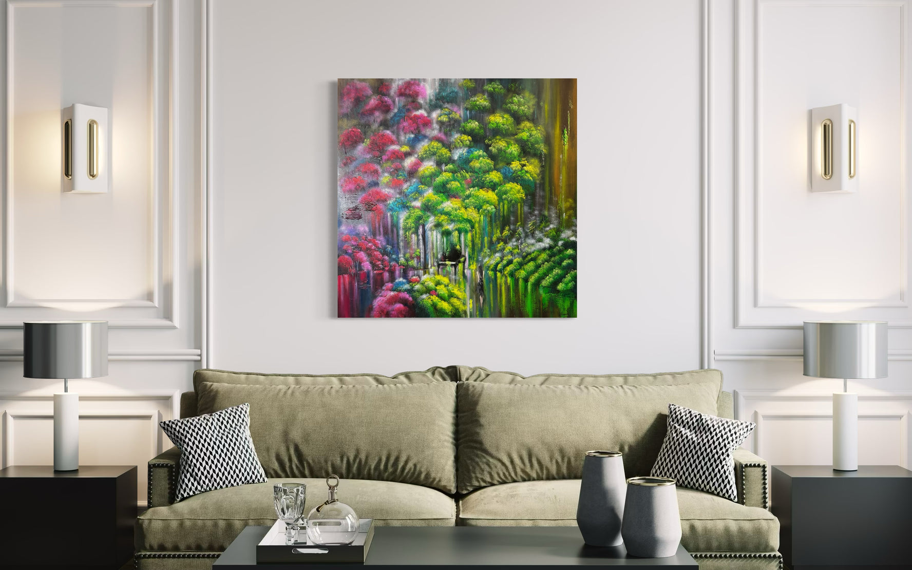 Garden of Rebus, Day 6 No. 2 | 48"x48"| Oil on Canvas