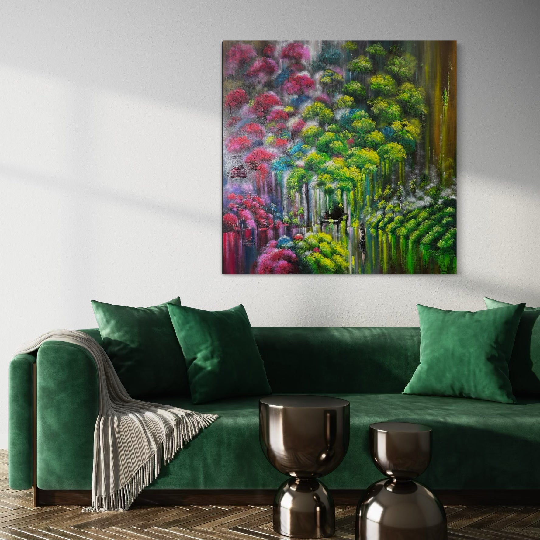 Garden of Rebus, Day 6 No. 2 | 48"x48"| Oil on Canvas