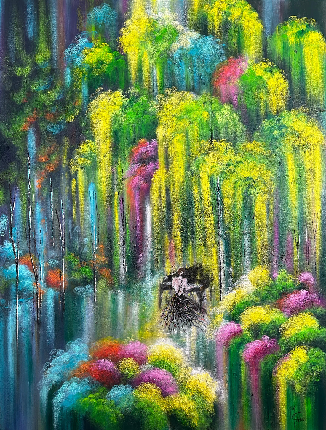 Garden of Rebus | Silent Melody | 36"x48"| Oil on Canvas