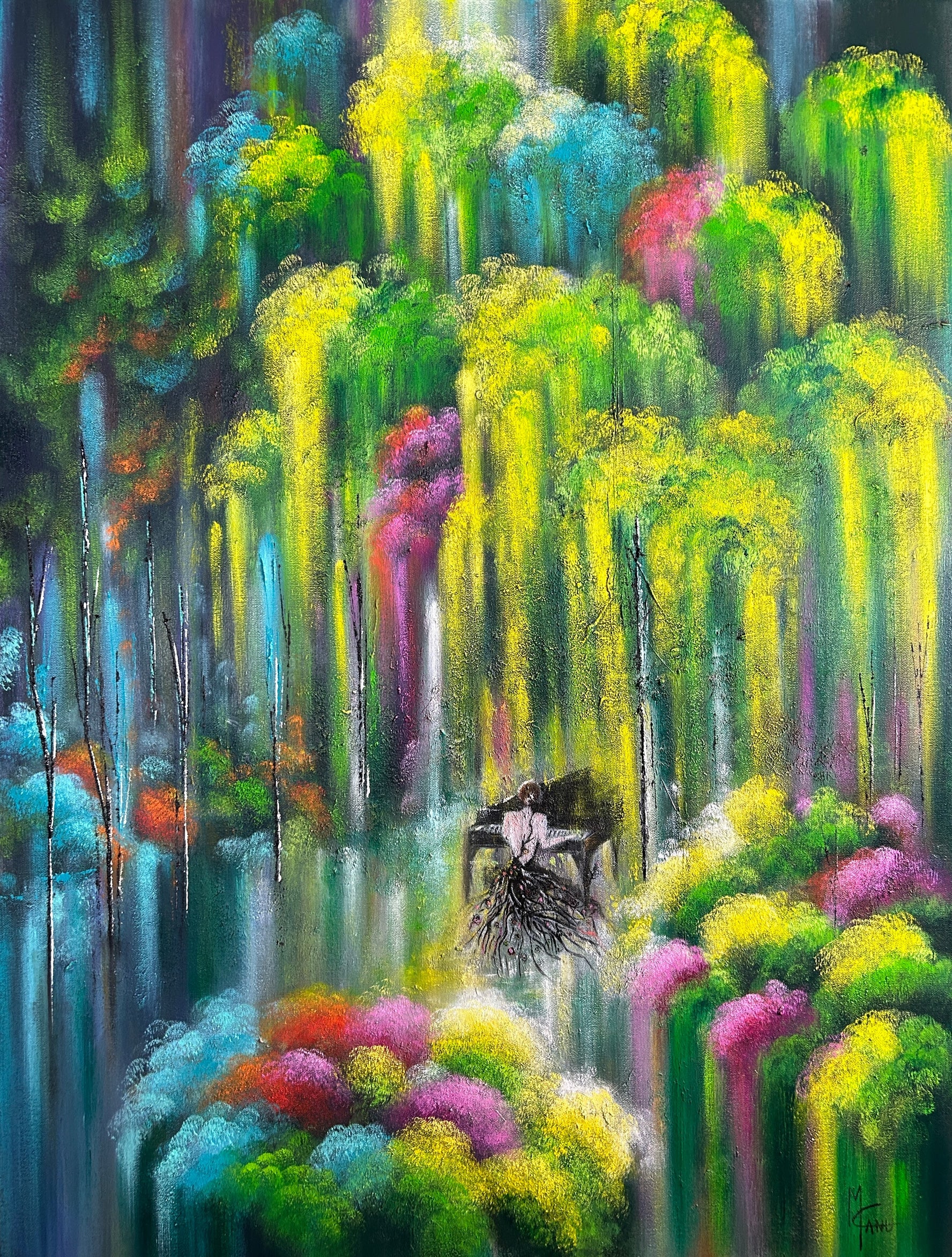 Garden of Rebus | Silent Melody | 36"x48"| Oil on Canvas