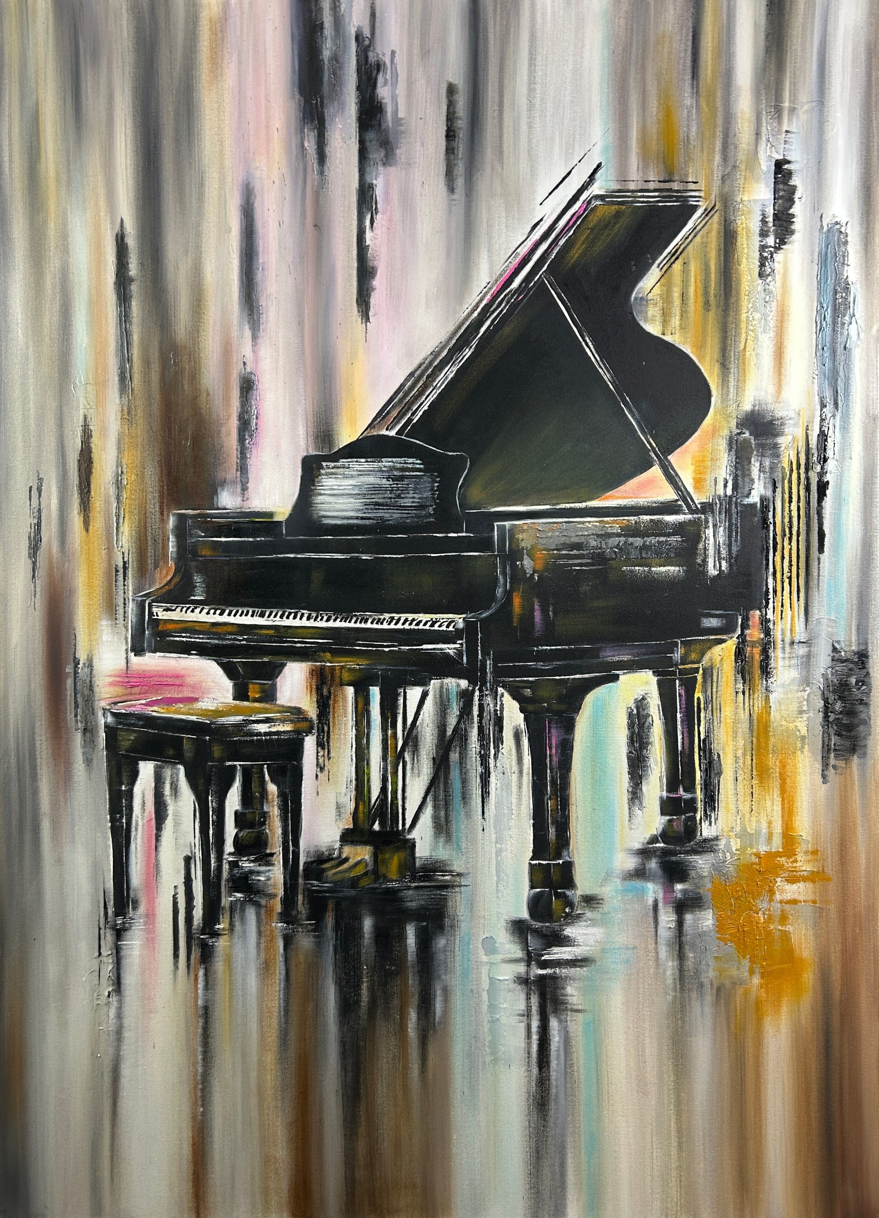 Piano | 40"x55"| Oil on Canvas