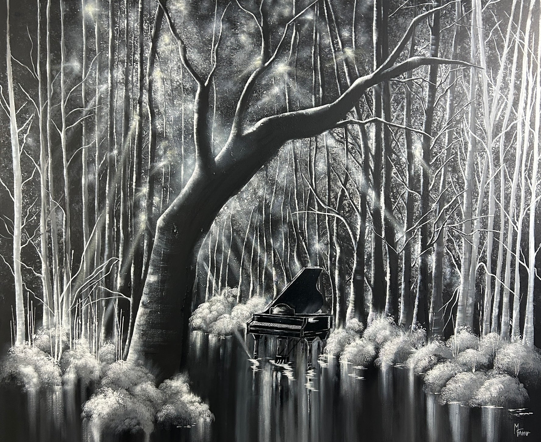 "Echoes" | 48"x60" | Mixed Media