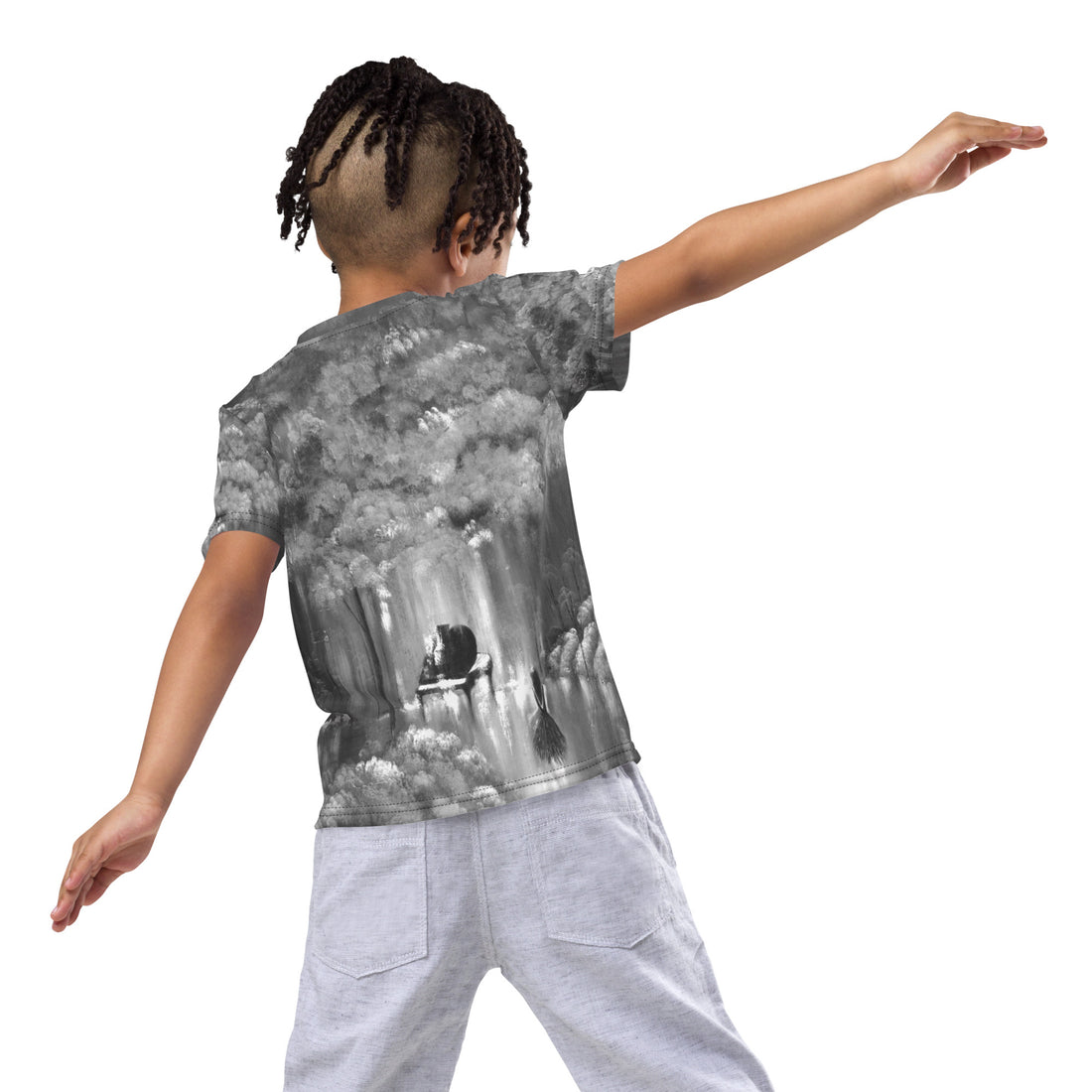Rebus The Garden Day 1 Black and White | Kids T-shirt