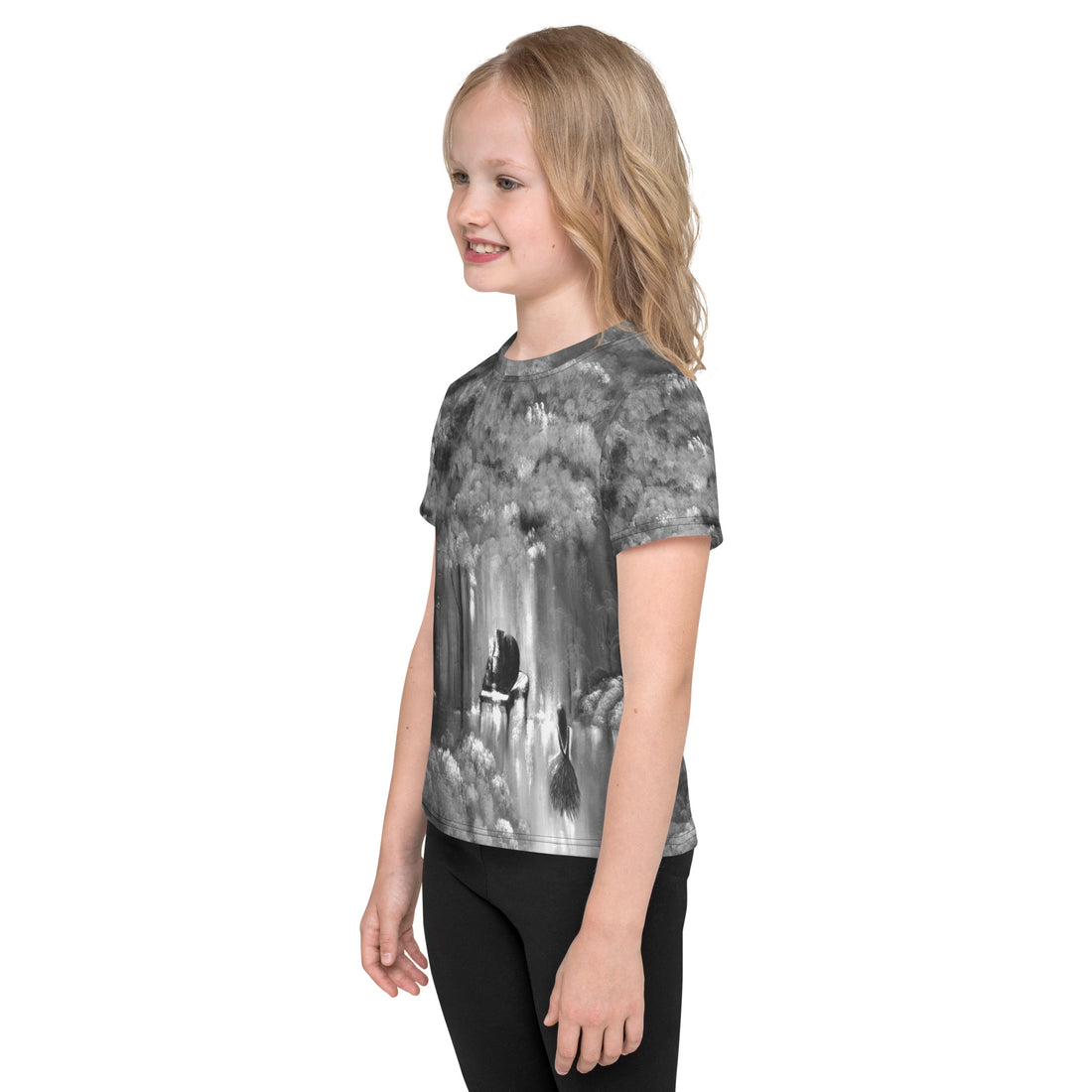 Rebus The Garden Day 1 Black and White | Kids T-shirt