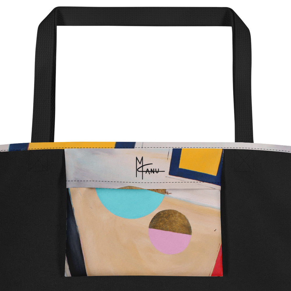 It's A Party Large Tote Bag with Pocket
