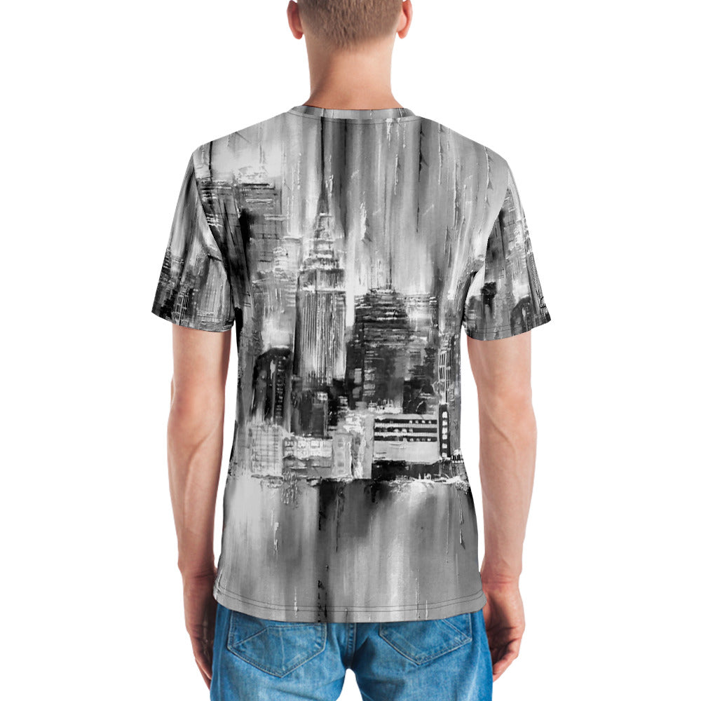 New York State Of Mind Black and White Men's T-shirt