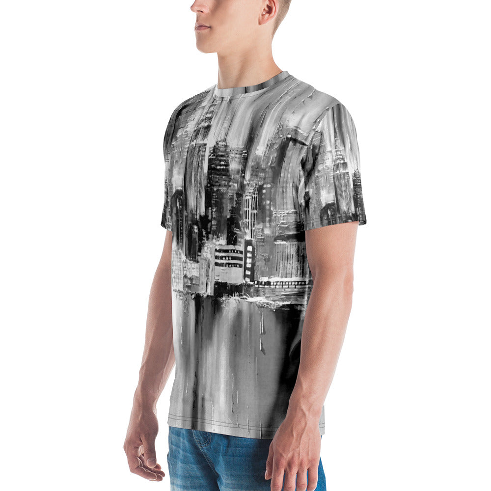 New York State Of Mind Black and White Men's T-shirt