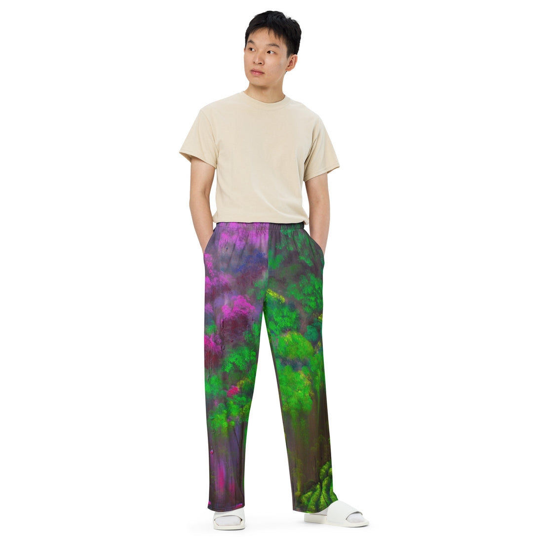 Rebus Unisex Wide-Leg Pants
