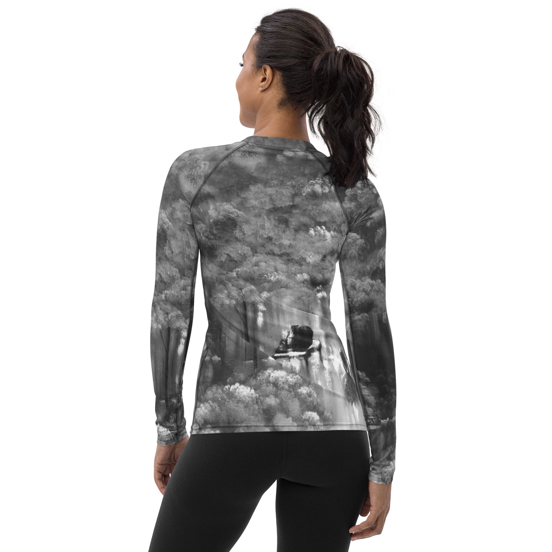 Rebus Black and White Rash Vest