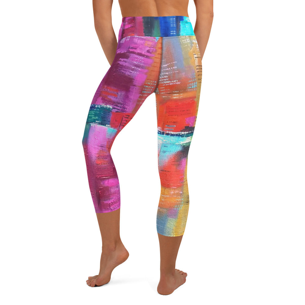 New | Downtown Nola Yoga Capri Leggings