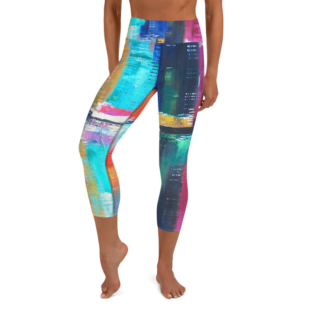 New | Downtown Nola Yoga Capri Leggings
