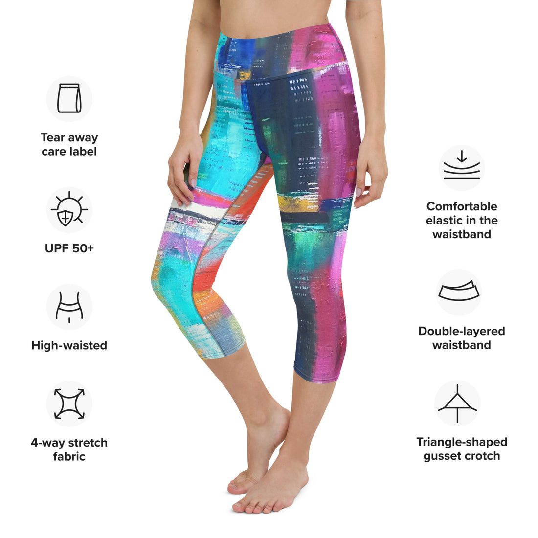 New | Downtown Nola Yoga Capri Leggings