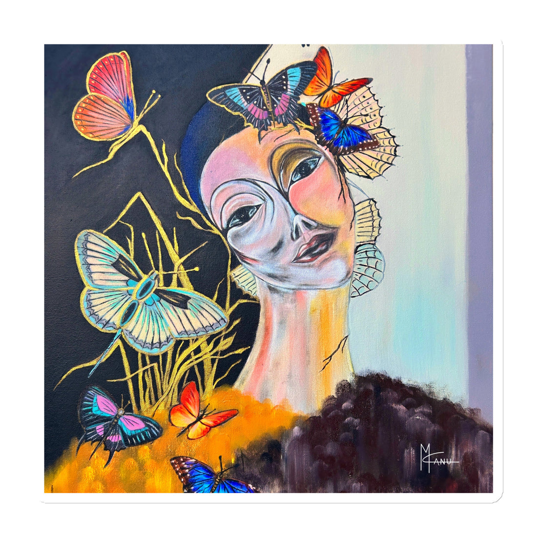 Butterfly  Magnetic Mini Print