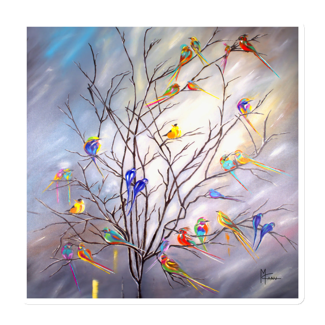 Feathers Magnetic Mini Print