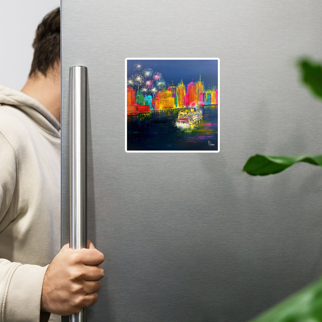 Rolling on the River Magnetic Mini Print