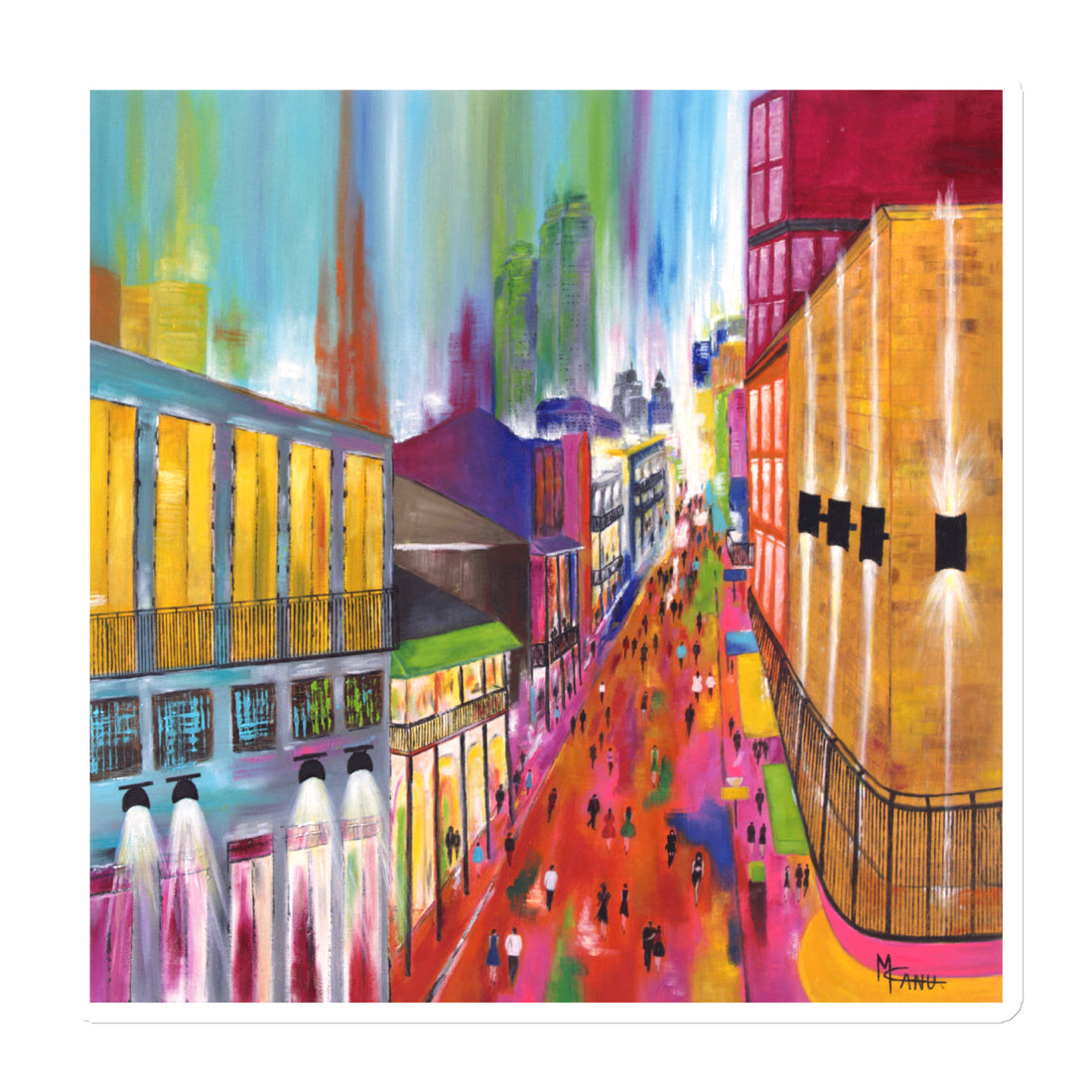 Night out in the French Quarter Magnetic Mini Print