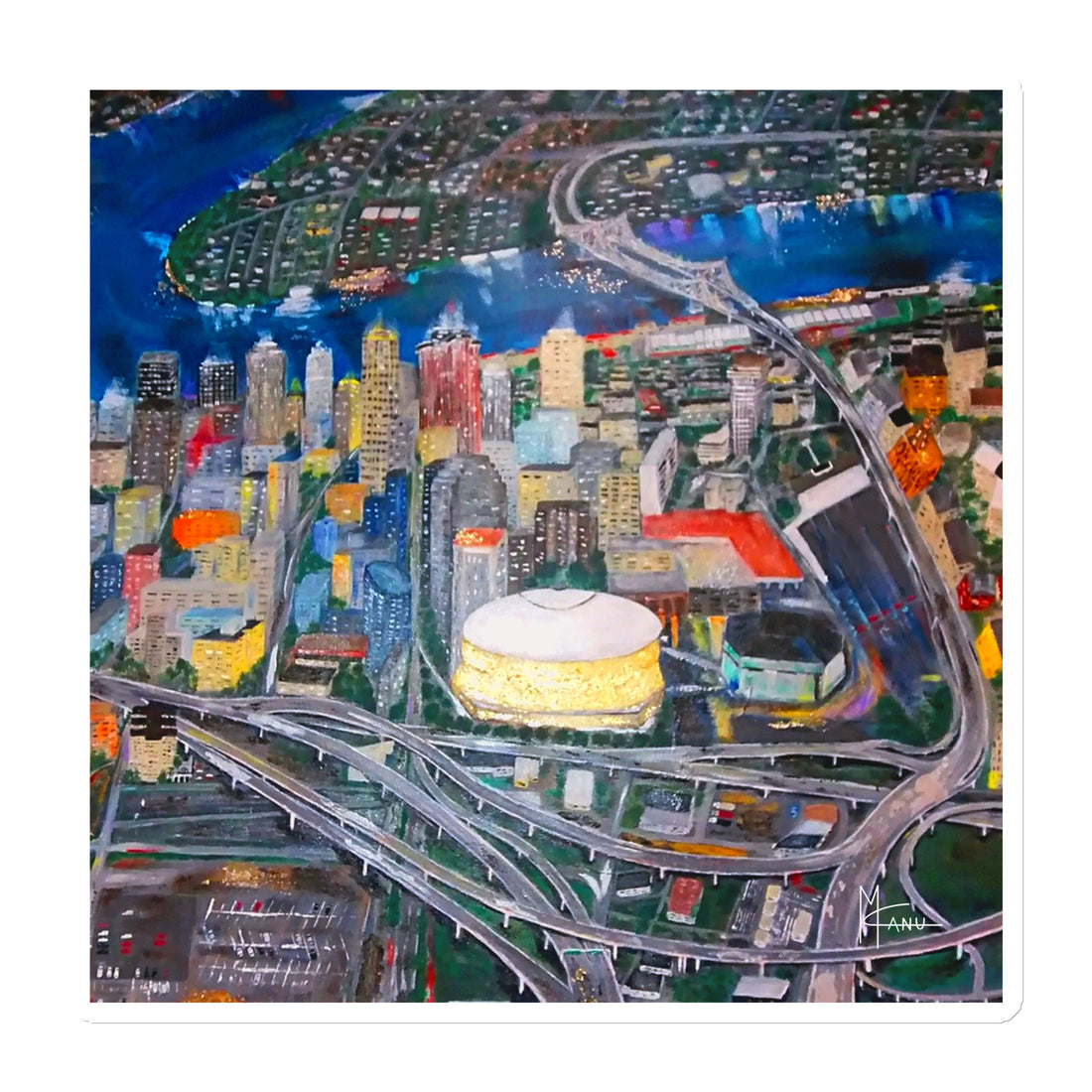 City on New Orleans Magnetic Mini Print