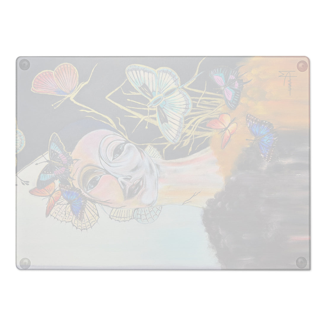 Butterfly Dreamer | Glass cutting board