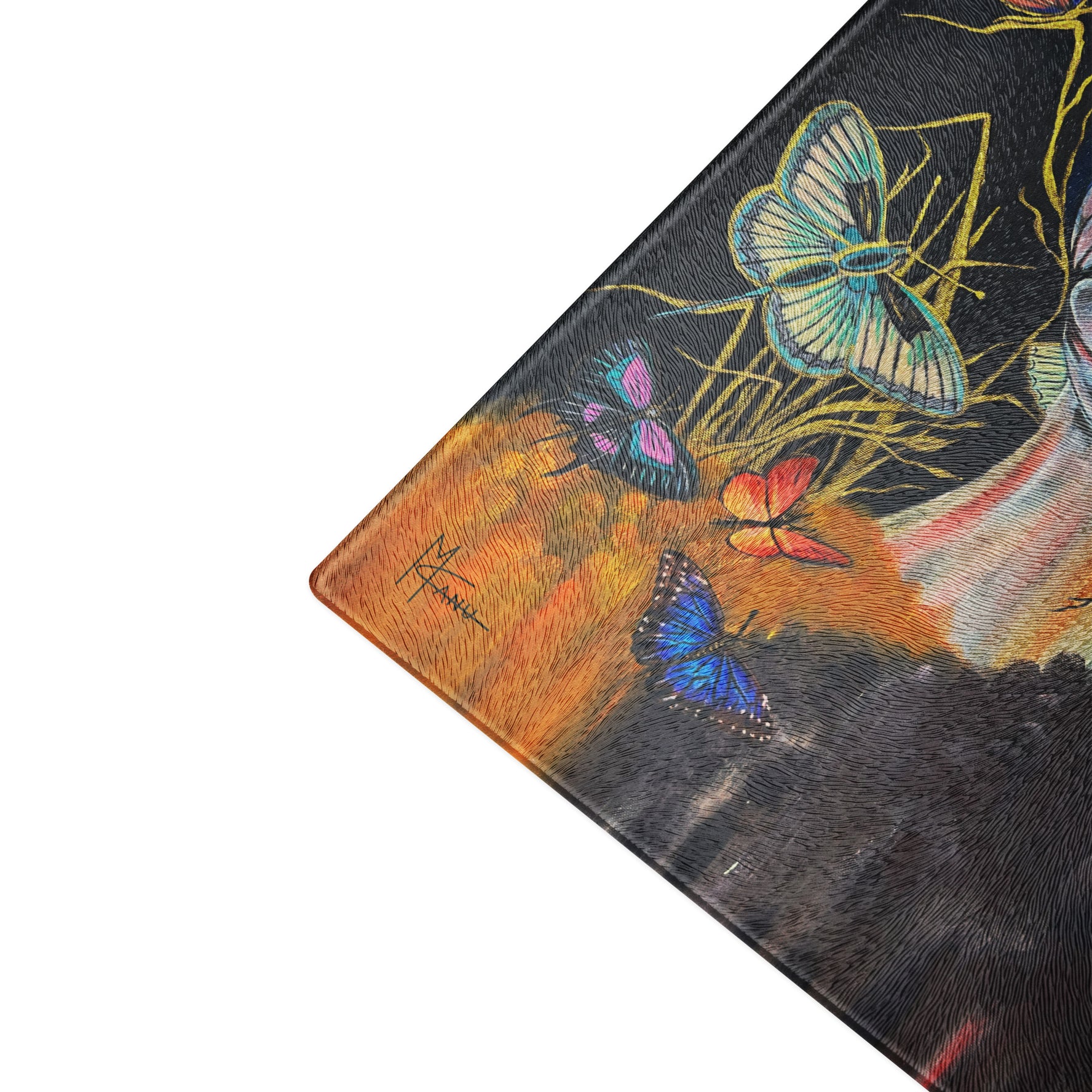 Butterfly Dreamer | Glass cutting board
