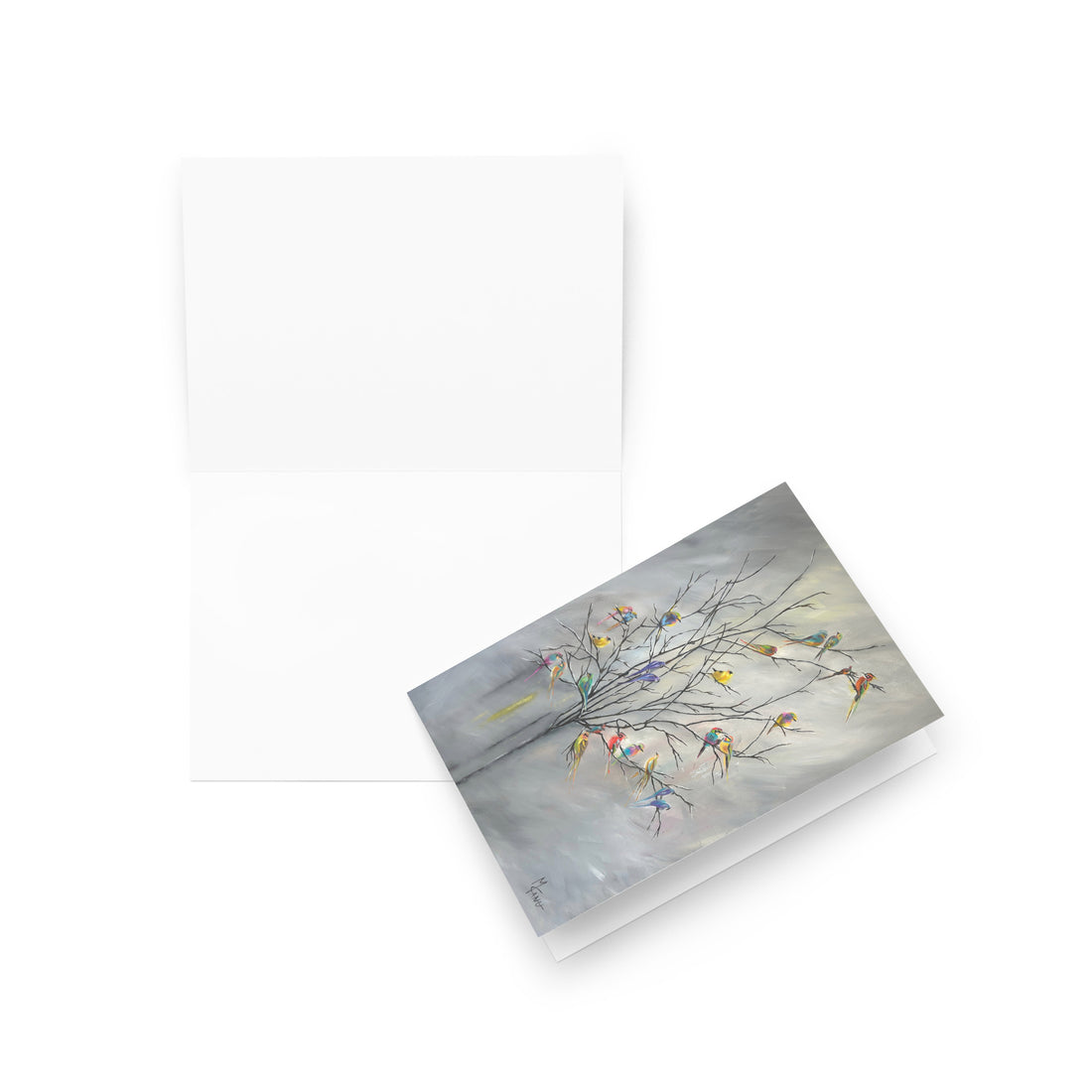 Feathers Greeting card