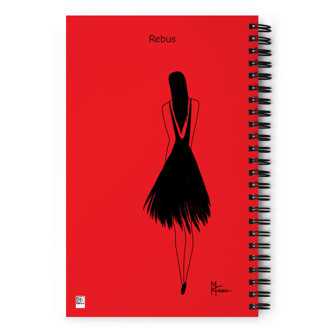 Rebus Red Spiral Notebook