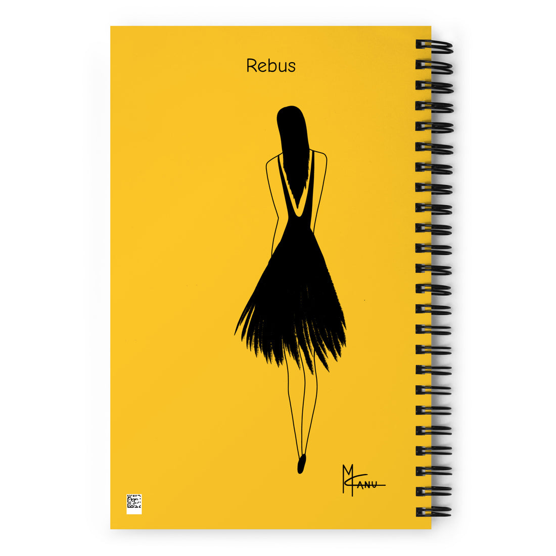 Rebus Yellow Spiral Notebook
