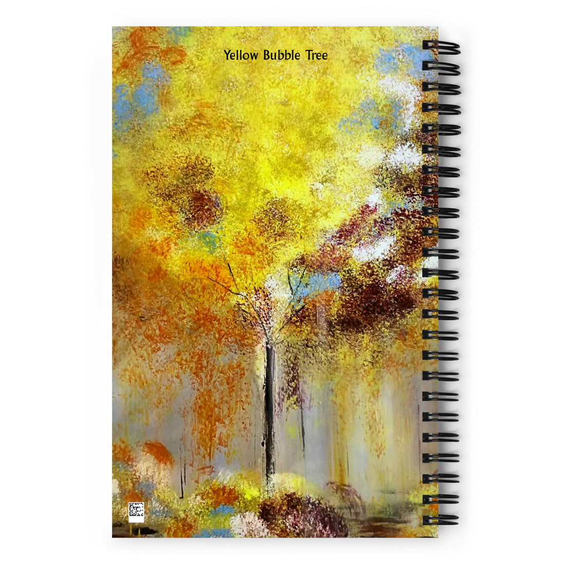 Yellow Bubble Tree Spiral Notebook