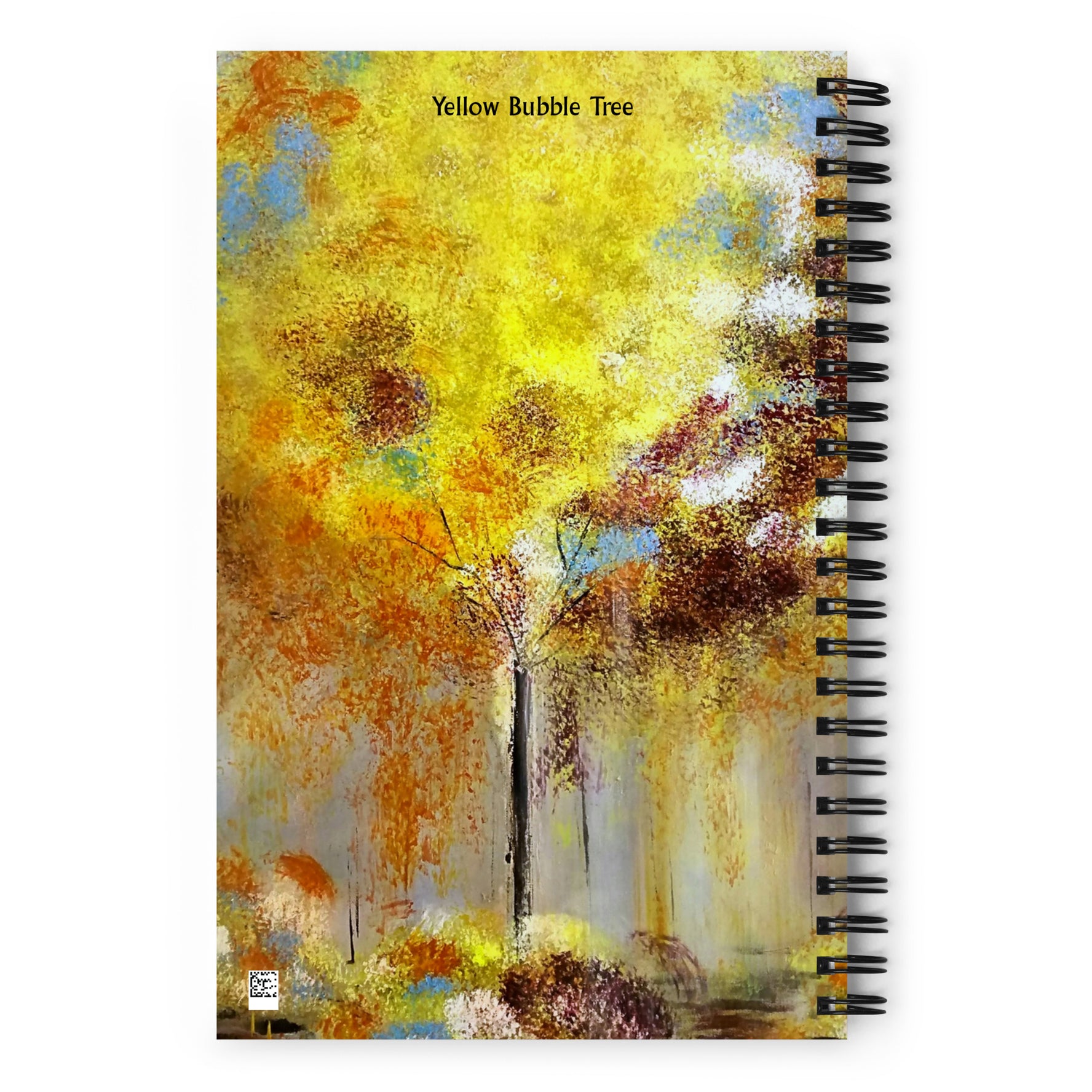 Yellow Bubble Tree Spiral Notebook