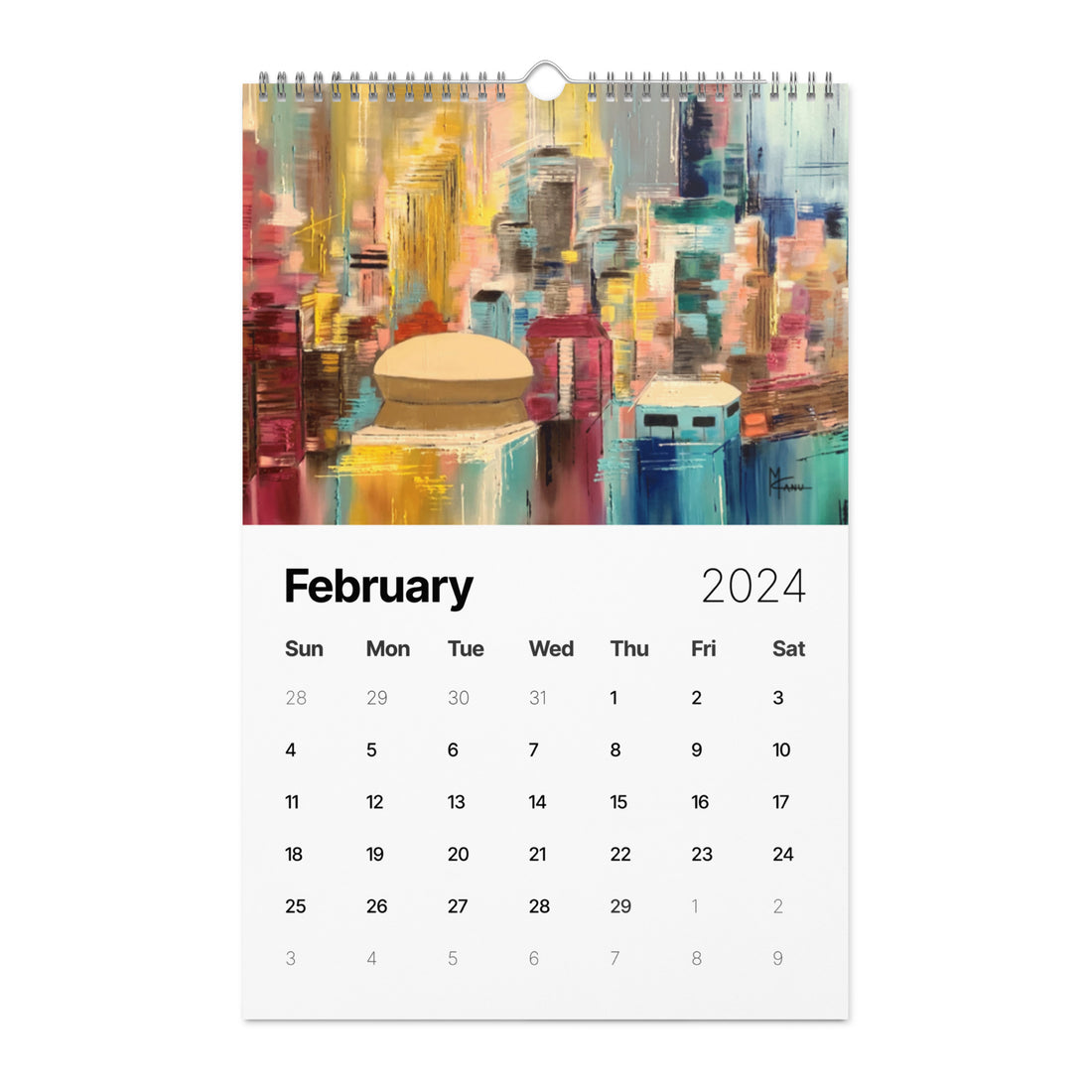 Skylines Series 2024 Wall Calendar
