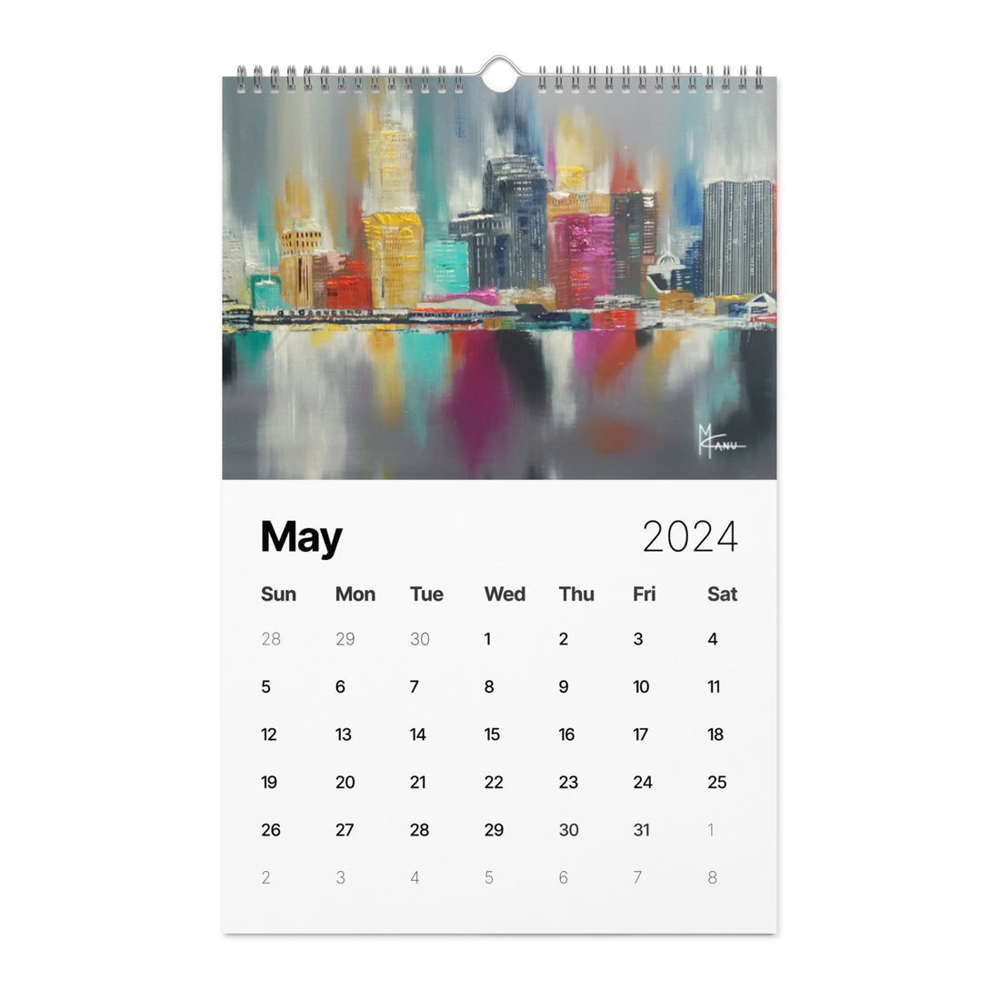 Skylines Series 2024 Wall Calendar