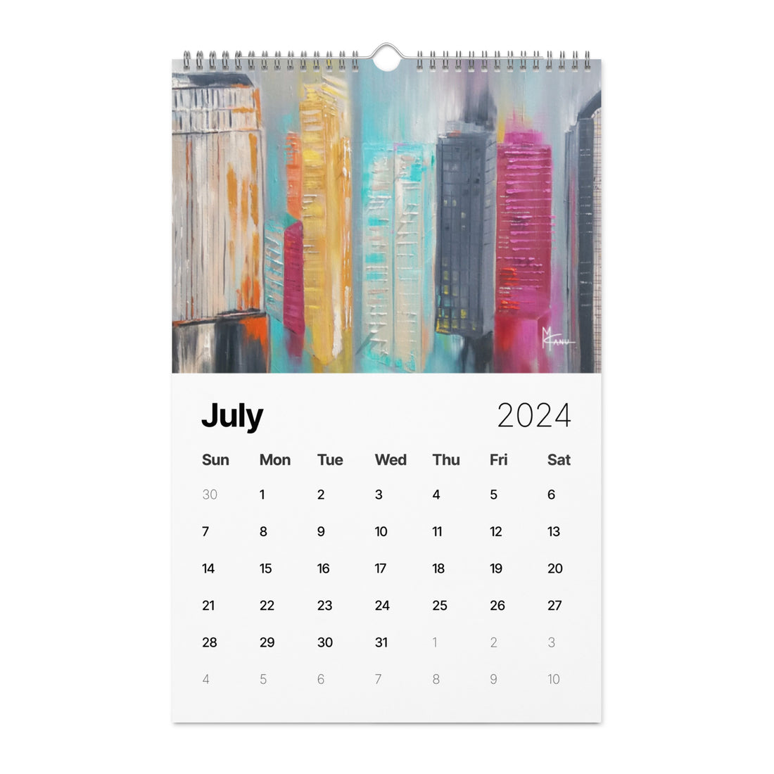 Skylines Series 2024 Wall Calendar