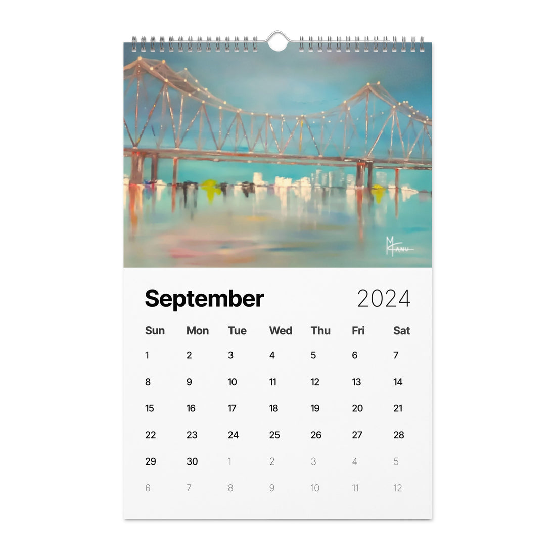 Skylines Series 2024 Wall Calendar