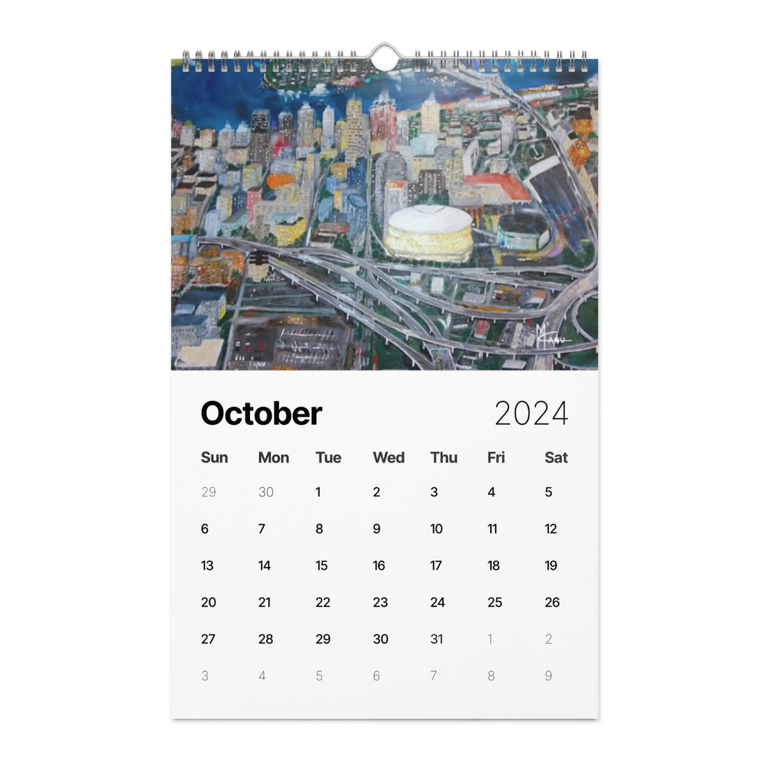 Skylines Series 2024 Wall Calendar