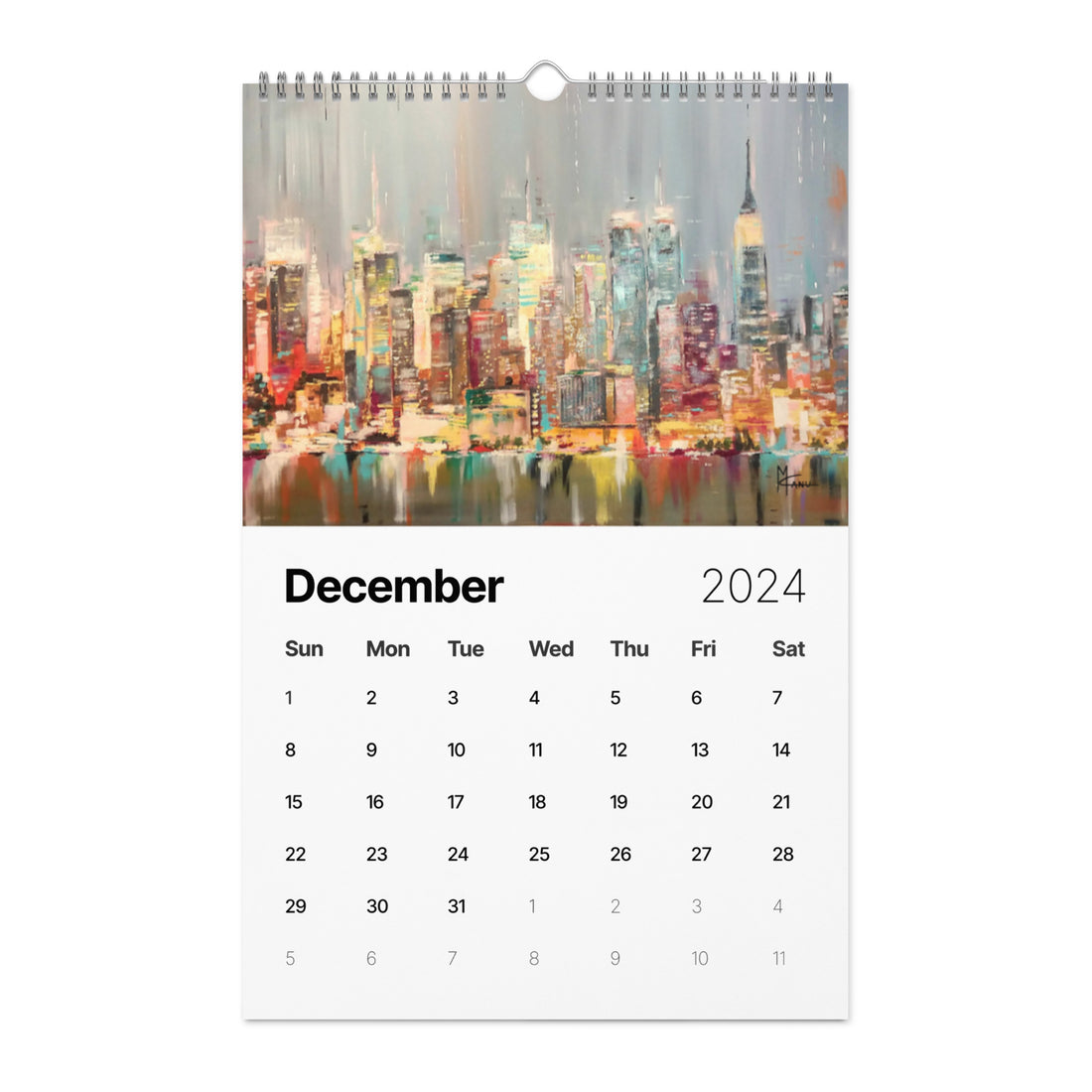 Skylines Series 2024 Wall Calendar