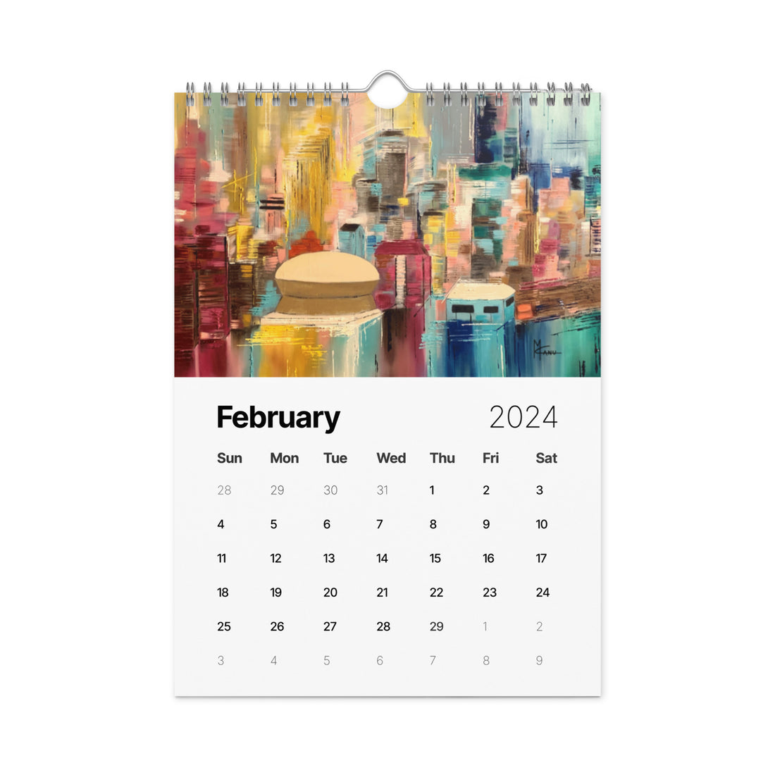 Skylines Series 2024 Wall Calendar