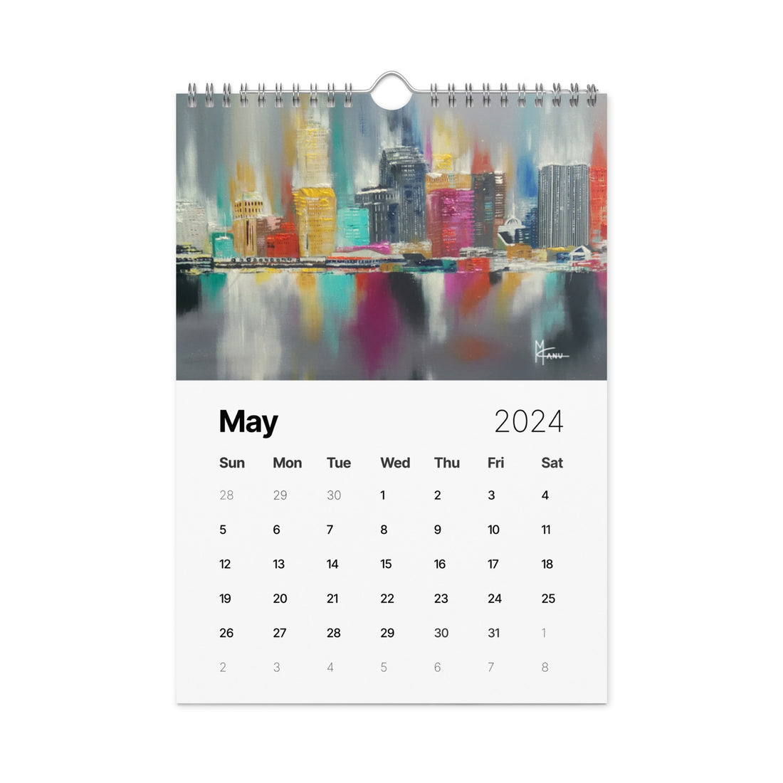 Skylines Series 2024 Wall Calendar