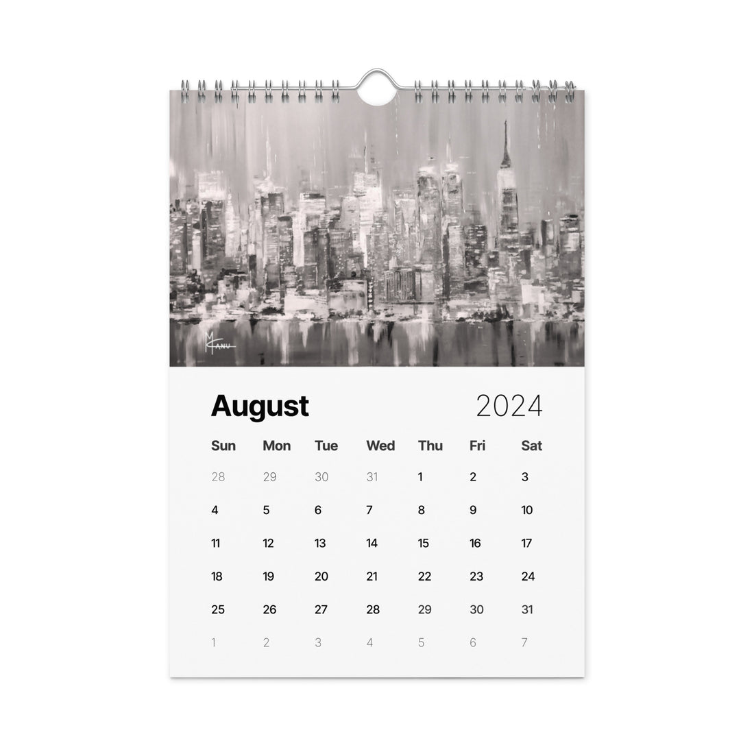 Skylines Series 2024 Wall Calendar