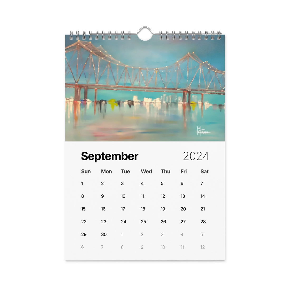 Skylines Series 2024 Wall Calendar
