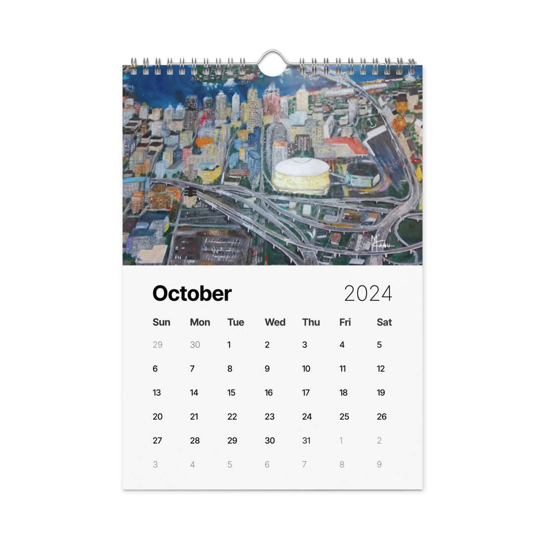 Skylines Series 2024 Wall Calendar