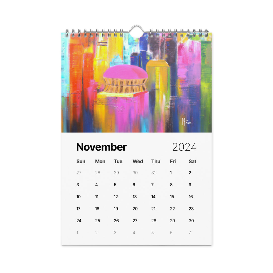 Skylines Series 2024 Wall Calendar